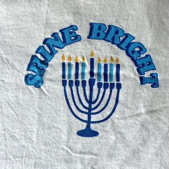 Old Navy Hanukkah Shine Bright T-Shirt XXL - Picture 2 of 3